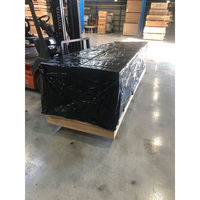 紅中 角型養生シート(PE) Qboid-sheet 3×10尺・高さ1m用 黒色 1袋(20枚入)（直送品）