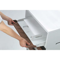 【軒先渡し】RISU（リス） ペーパー分類ボックス 4段 幅562×奥行383×高さ914ｍｍ ブラウン GGYC739 1台（直送品）