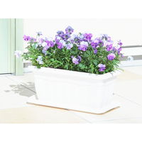 アップルウェアークイーンプレート 350型 ホワイト 345×172mm プランター用受皿