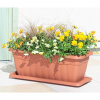 アップルウェアークイーンプレート 450型 ブラウン 437×190mm プランター用受皿