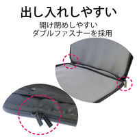 パソコンケース PCバッグ 軽量 ～14.1インチワイド 取っ手付 フルオープン ブラック BM-IB016BK 5個（直送品）