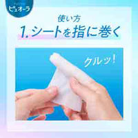 【口腔ケアウェットシート】 ピュオーラ 歯みがきシート クリーンミント 1セット（15枚入×3個） 花王 口臭予防