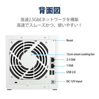 NAS QNAP TS-433 単体 メモリー 4GB 組み立て式 1台