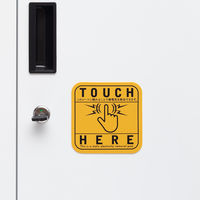 ネオスター 「現場のチカラ」静電気除去マグネット 100×100mm NS-JSM100-AS 1セット（2枚入）  オリジナル