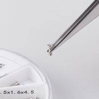 アスクル限定販売 「現場のチカラ」ステンレス製ピンセット 125mm 直型 アネックスツール 1セット（5本）  オリジナル