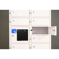 【車上渡し】仁張工作所 N-forme＋ ICカードタッチレスロッカー パーソナルスタイル 幅675×奥行360×高さ1700mm 白（直送品）