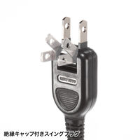 延長コード 電源タップ 5m 2P（ピン） 10個口 マグネット ブラック TAP-2210-5BK サンワサプライ 1個