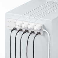 延長コード 電源タップ 5m 2P（ピン） 12個口 マグネット ホワイト TAP-2312-5W サンワサプライ 1個（直送品）