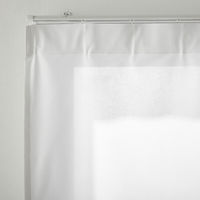 無印良品 防カビポリエステルノンプリーツレースカーテン オフ白 幅100×丈176cm用 1枚 良品計画