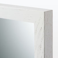 無印良品 壁に付けられる家具ミラー オーク材 ライトグレー 小 良品計画