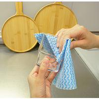 SUNDRY カウンタークロス 約34×50cm 不織布 ブルー 1パック（50枚入）角利産業（直送品）