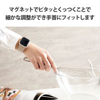 Apple Watch バンド シリコン マグネット式 ベージュ AW-41BDMAGBE エレコム 1個（直送品）