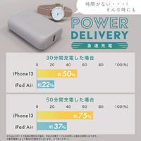 MOTTERU 国内最小・最軽量PD対応 10000mAhモバイルバッテリー エアリーホワイト MOT-MB10001-WH 1個