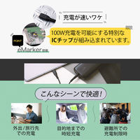 オウルテック 高耐久ノートPC充電OK PD100W Type-C Type-Cケーブル2m OWL-CBKGBCC20-BK 1個