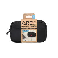 オウルテック ガジェットをすっきり収納 再生PET素材を使用したエコロジーポーチ Sサイズ OWL-PCH01S-BK 1個