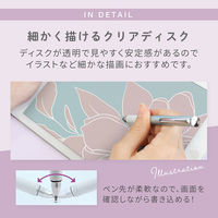 オウルテック 替芯各1個付 ディスク型と導電繊維のペン先を使い分けるタッチペン パウダーブルー OWL-TPSE10-BL 1個