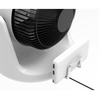 TOPLAND 15cm DCサーキュレーター 2電源対応 USB 首振り 簡単分解・お手入れ SF-CC10 WT 1台