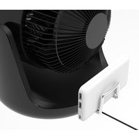 TOPLAND 15cm DCサーキュレーター 2電源対応 USB 首振り 簡単分解・お手入れ SF-CC10 BK 1台