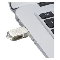 オーム電機 TypeーC&A USBメモリMC64G 01-0064 1個