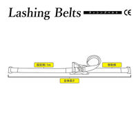 ヨロスト ラッシングベルト 【レール 2T×8M】(固1M+巻7M) 142070 0001 10本（直送品）