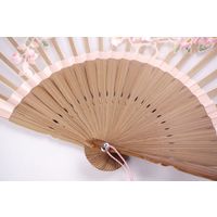 ひしだ ST-32 額透彫扇 ハナミズキ ピンク7寸 1本（直送品）