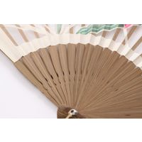 ひしだ ST-21 額透彫扇 蘭 白 7寸 1本（直送品）