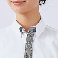 住商モンブランシャツ　兼用　７分袖　白／グレーSS005-01  LL1着（直送品）