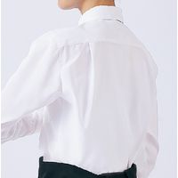 住商モンブランシャツ　兼用　長袖　白／グレーSS004-01  L1着（直送品）