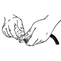 エスコ バッテリーブラシ EA514BB-2 1セット(5個)（直送品）