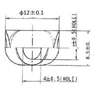 エスコ φ12mm 亀甲型封印タグ(錫製/20個) EA591HA-12 1セット(100個:20個×5袋)（直送品）