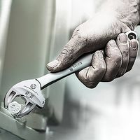 エスコ 4本組 クイックスパナ(ラチェット式) EA614WD-14 1セット(1St)（直送品）