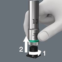 エスコ 1/2”DRx21mm ディープソケット(ZYKLOP) EA617AM-821 1セット(5個)（直送品）