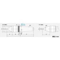 エスコ MT2/ 32.5mm 回転センター(高速防水タイプ) EA817AN-12 1個（直送品）