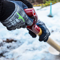 防寒 天然ゴム背抜き作業用手袋 DE-333 LLサイズ 1双 ウィード