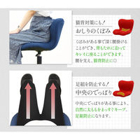 ネットフォース 美姿勢チェア デスクチェア ブルー NF-BIS-1-AW 1脚（直送品）