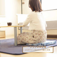 3枚 ヘタラーズ ブルー 低反発 スクエア 角型 シートクッション へたりにくい 事務所 オフィス 車 おしゃれ 可愛い インテリア（直送品）