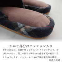 ストロング 冬用 スリッパ DEER ANTLER Mサイズ アイボリー 60-4-108 1セット(5足)