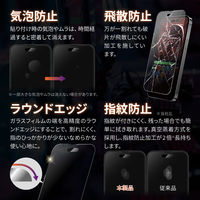 MSソリューションズ iPhone 14 Pro ガラスフィルム 全画面保護 ゲーム専用 LN-IP22FGG 1個（直送品）