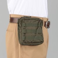 エスコ 152x 50x165mm 小物ポーチ(OD色) EA925DB-43 1セット(2個)（直送品）