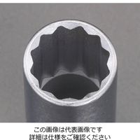 エスコ 3/8”DRx22mm ディープソケット EA617YE-22 1個（直送品）
