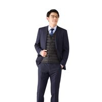 アイリスオーヤマ メンズ ヒートベストセット Mサイズ GT21622-BKM 1セット（直送品）