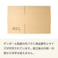 ザップ ダンボール 80サイズ W320×D220×H120mm 3mm厚 7514 1箱(60枚入)（直送品）