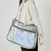 アスクル限定販売 トラスコ中山 エンジニアクリアバッグ 透明ショルダーバッグ 410×310×90mm 5個セット  オリジナル