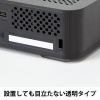 【転倒防止】アスクル「現場のチカラ」耐震粘着ゴム 25x25mm 1セット（40枚：1組4枚×10）  オリジナル