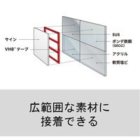 スリーエム(3M) VHBテープ LSE 難接着プラスチック用 両面テープ 幅12mm×長さ10m 1巻 GPH110GF 12X10 BOX