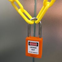 セーフラン安全用品 ロックアウト用パドロック (吊38mmタイプ) 14662-1 1個（直送品）