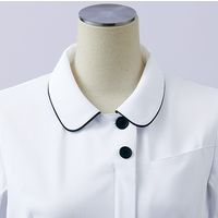 住商モンブラン ナースワンピース 半袖 ネイビー/バーガンディ LL MN700-8373 1枚　白衣（直送品）