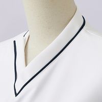 住商モンブラン スクラブ 兼用 半袖 白/ネイビー M MS001-0183 1枚　スクラブ（直送品）