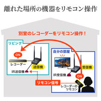 サンワサプライ ワイヤレスHDMIエクステンダー(据え置きタイプ・セットモデル) VGA-EXWHD11 1個（直送品）
