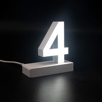 アクリサンデー ａｂｃＭＩＸ　マグネット連結文字　ＨＡ７５シリーズ　数字　【４】 111971 1個（直送品）